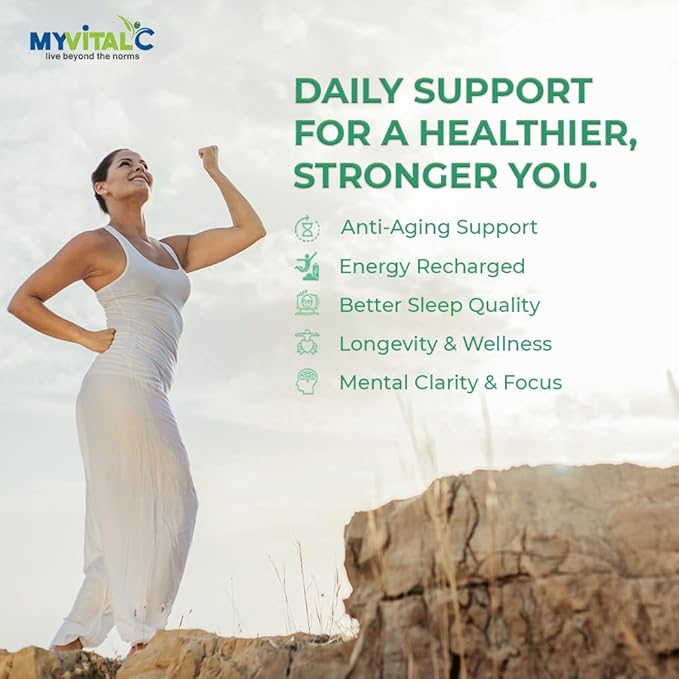 MyVitalC Organic Avocado Oil - Pure ESS60 Antioxidant Supplement - May Help With Anti-Aging Longevity Sleep More Energy - Performance - 120ML