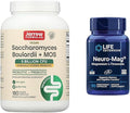 Jarrow Formulas Saccharomyces Boulardii Probiotics + MOS 5 Billion CFU Probiotic Yeast &amp Life Extension Neuro-mag Magnesium L-threonate Magnesium L-threonate Brain Health Memory
