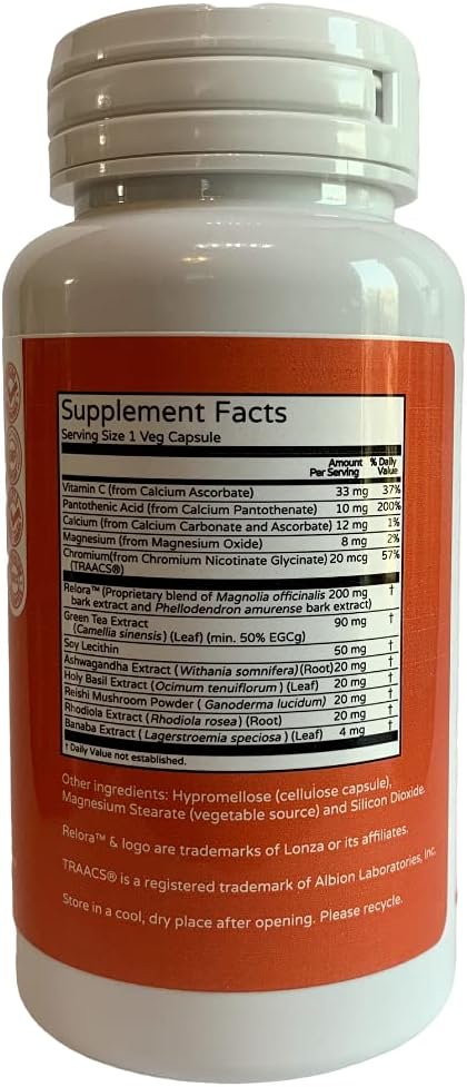 Adrenal ADAPTIV Cortisol Support Formula by Thrivetality | #1 Physician Formulated | Clinically Proven | Adaptogen Blend with RELORA Ashwagandha and Rhodiola