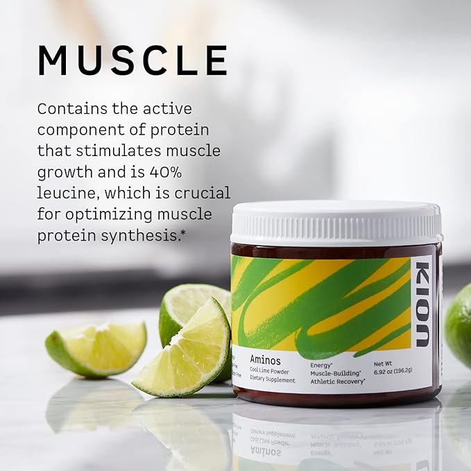 Kion Aminos Essential Amino Acids Powder - Amino Acid Nutritional Supplements Aminos Powder Essential Amino Energy No Caffeine EAAs Amino Acids Powder BCAA EAA - 30 Servings Mango