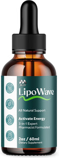Lipowave Drops Official LipoWave Drops with All Natural Ingredients Advanced Overall Health and Wellness Vitamin Supplement Premium Formula for Maximum Strength Multivitamin Support (30 Servings)