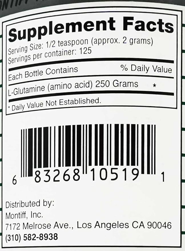 Pure L Glutamine 250 GMS