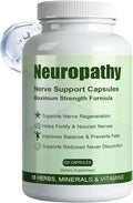 Neuropathy Pills - Neuro-Support with Alpha Lipoic Acid 600 mg for Nerve Health Carefully Selected Herbal Components Vitamins and Nutritional Elements 120 Count (1)