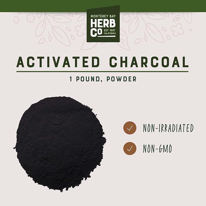 Activated Charcoal Powder by Herb Co Use for Body Care Face Masks Toothpaste 1lb