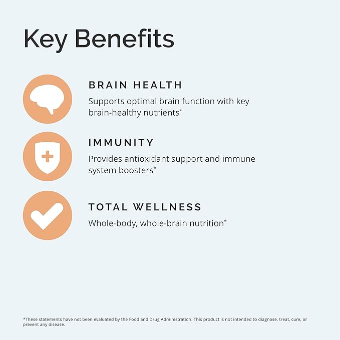 BRAINMD Dr Amen Neuro-C Citrus Vanilla - 16 fl oz - 1000 mg Liposomal Vitamin C - Advanced Brain &amp Immune Defense - Gluten Free - 32 Servings