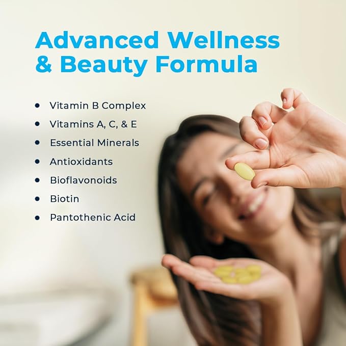 VitaMedica | Energy Support Multivitamin w B Complex | Energy Booster | Vitamin B6 &amp B12 | Clarity &amp Focus | Biotin for Hair Skin &amp Nails | Energy Supplements | 90 Ct