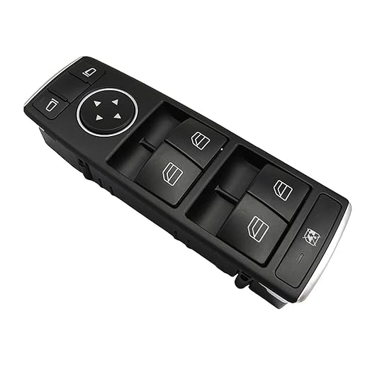 Master Power Window Switch 1669054300 Electric Power Window Control Black Push Button Actuator Manual Operation Black