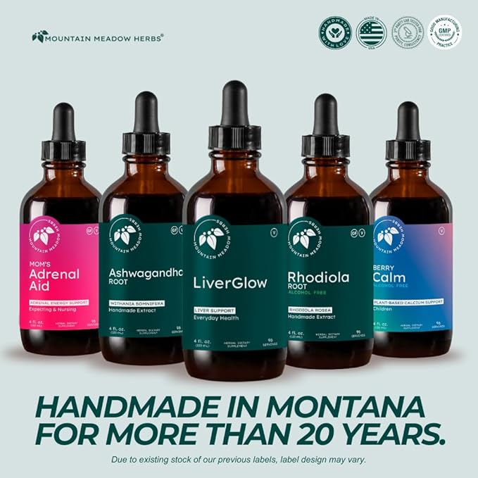 Mountain Meadow Liver Glow (Original Formula) Advanced Detoxifier and Regenerator to Support Liver Health and Function - 4 oz - for a Happy Liver