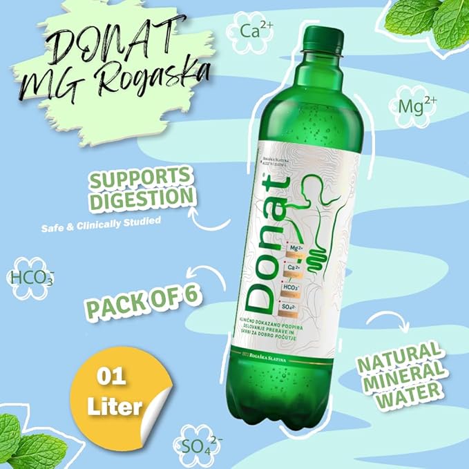 Rogaska Donat Mg Mineralwasser inkl. Pfand 1 L Flasche 6er Pack