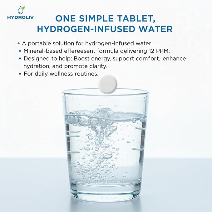 Hydrogen Water Tablets Antioxidant-Rich Supports Brain Energy &amp Health