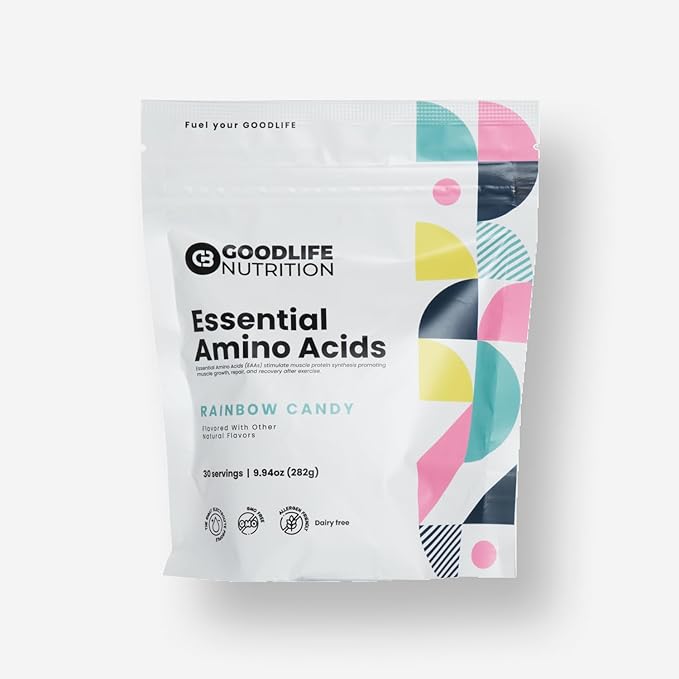GOODLIFE Nutrition Essential Amino Acids - 30 Serving Bag (30 Servings Rainbow Candy)