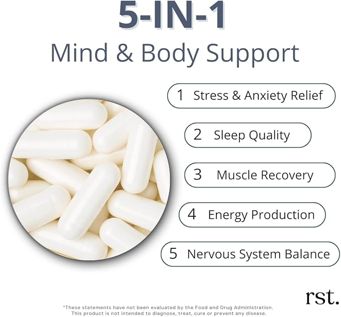 M3+ | Magnesium Supplement with Citrate Glycinate Malate + L-Theanine &amp Vitamin B6 | Sleep Relaxation &amp Focus Support | 90 Capsules