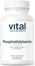 Vital Nutrients Phosphatidylserine - 150mg Phosphatidylserine Supplement - Powerful Nootropic for Attention Memory and Mental Focus Support* - Gluten Dairy Soy Free - Non-GMO - 60 Softgels