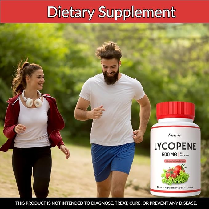 Lycopene | Lycopene Supplements for Men | Lycopene 500mg | lycopene Supplement |Capsules for Men &amp Women - 60 Capsules (Pack 3)