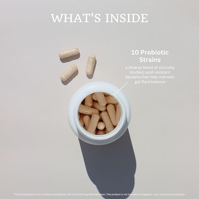VTC VitaTradingCo. Probiotic 25 Billion CFU | 10 Clinically Validated Strains | Naturally Colonizing | Daily Gut Digestive &amp Immune Support | 50 Veggie Capsules