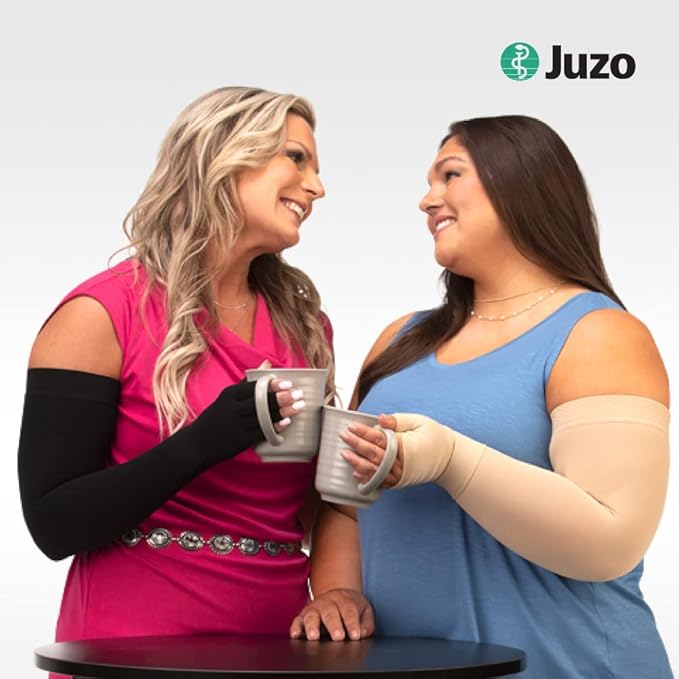 Juzo Soft 2001 20-30mmhg Standard Armsleeve with Silicone Top Band for Women