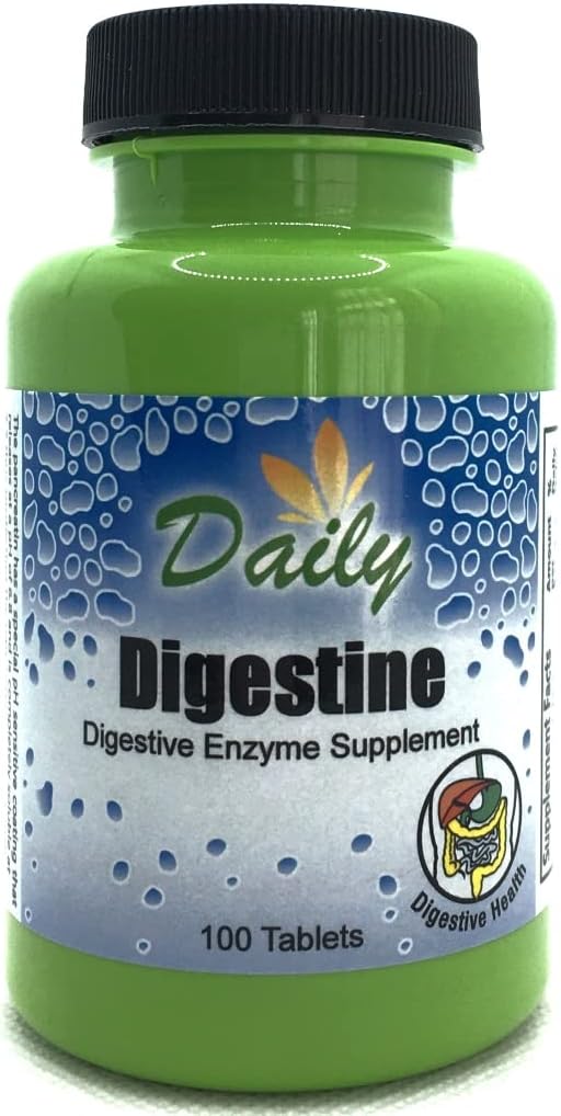 Daily Manufacturing Digestine™ (Digestive Enzymes Mycozyme Pancreatin Papain Acid Stable Protease Betaine HCl Iron Bile Salts)