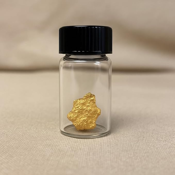 1-Pack Gold Paydirt Gold Nugget Treasure Bag Gold Rich Bag – Highly Concentrated Ultra-Rich Panning Pay Dirt for at Home Panning DIY Lovers – Contains Flakes Gold Nugget Possibly Gemstones