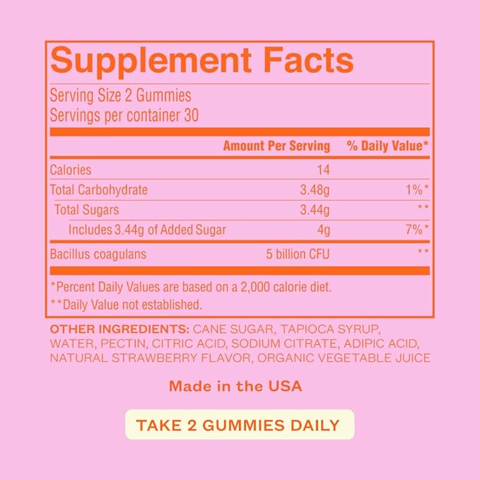 Cheeky Bonsai Vaginal Probiotic Gummies for Women - Balanced pH Healthy Odor and Flora Support - 5 Billion CFUs - Juicy Strawberry Flavor 60 Count