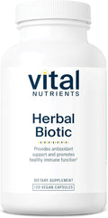 Vital Nutrients Herbal Biotic - Herbal Immune Support Supplement - Antioxidant Support Promotes Healthy Immune System - Gluten Dairy Soy Free - Non-GMO - 120 Capsules