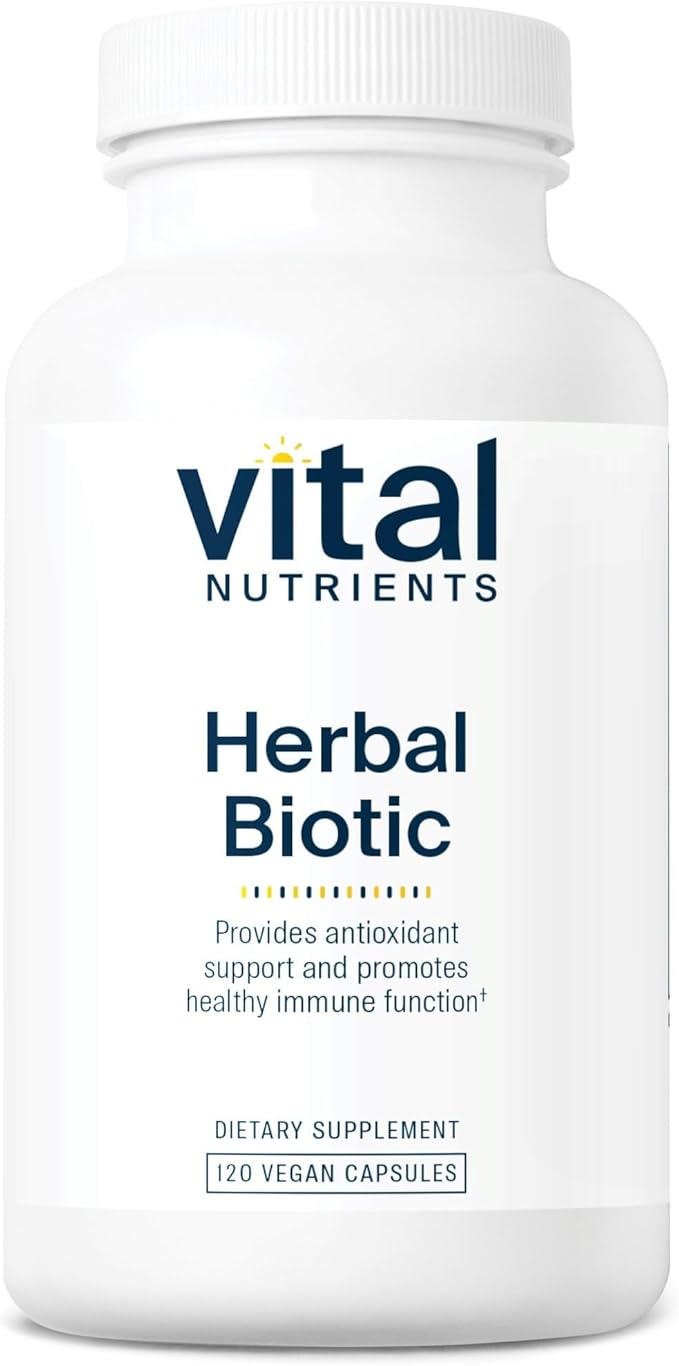 Vital Nutrients Herbal Biotic - Herbal Immune Support Supplement - Antioxidant Support Promotes Healthy Immune System - Gluten Dairy Soy Free - Non-GMO - 120 Capsules