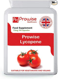 Lycopene 10% Beadlet 15mg 90 Capsules - UK Manufactured | GMP Standards by Prowise Healthcare - Suitable for Vegetarians and Vegans