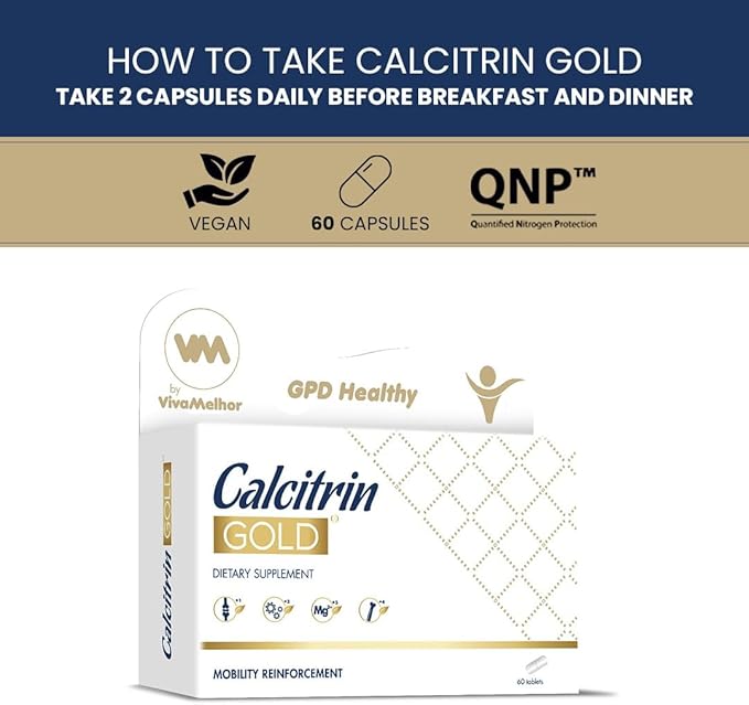 Soy Sano Calcitrin Gold Dietary Supplement Mobility Reinforcement 60 Tablets