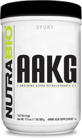 NutraBio Arginine AKG Workout Supplement Powder 500g Helps Support Lean Mass Gains Boost Nitric Oxide and Enhance Muscle Growth