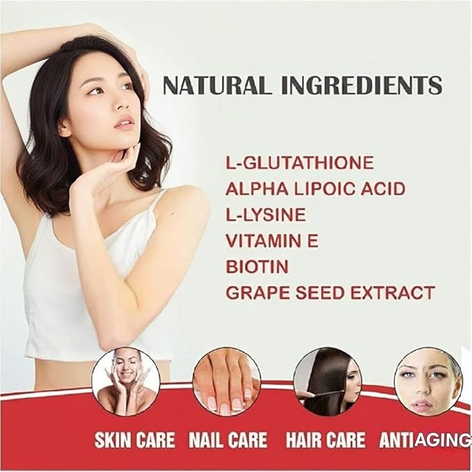 Capsules with Vitamin E &amp C L-Glutahione Grape Seed Alpha Lipoic Acid and is a Great Option Full of antioxidants and Powerful extracts for Skin- 60 Capsules
