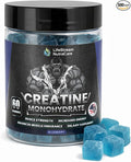 Strength &amp Performance Gummies – Creatine Monohydrate for Muscle Growth | Vegan Halal Non-GMO Blueberry Flavor (60 Ct)