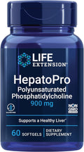 Life Extension HepatoPro polyunsaturated phosphatidylcholine 900 mg Supports a Healthy Liver and detoxification Protects Against oxidative Stress Gluten-Free Non-GMO 60 softgels