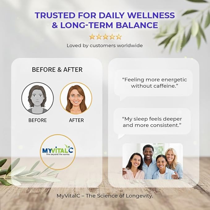 MyVitalC Organic Avocado Oil - Pure ESS60 Antioxidant Supplement - May Help With Anti-Aging Longevity Sleep More Energy - Performance - 120ML