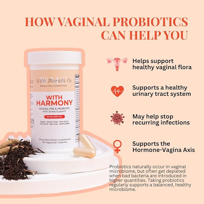 with Harmony Pre/Probiotic with Vaginal and Hormonal Support