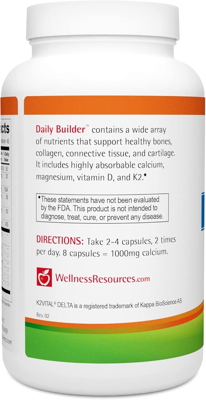 Daily Builder with Coral Calcium MCHC Boron Vitamin D - 180 Capsules