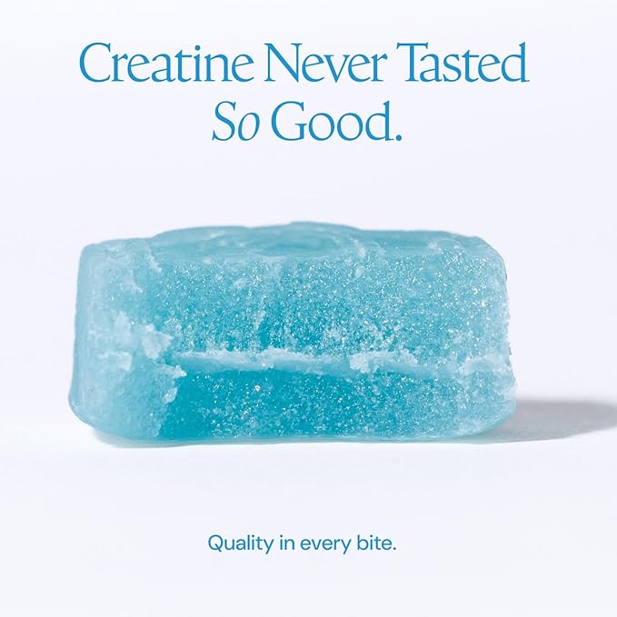 Create Creatine Monohydrate Gummies for Men &amp Women Boost Focus Strength and Endurance Anti-Melting Formula Vegan Gluten-Free Non-GMO 1.5g of Creatine per Gummy (Blue Raspberry)