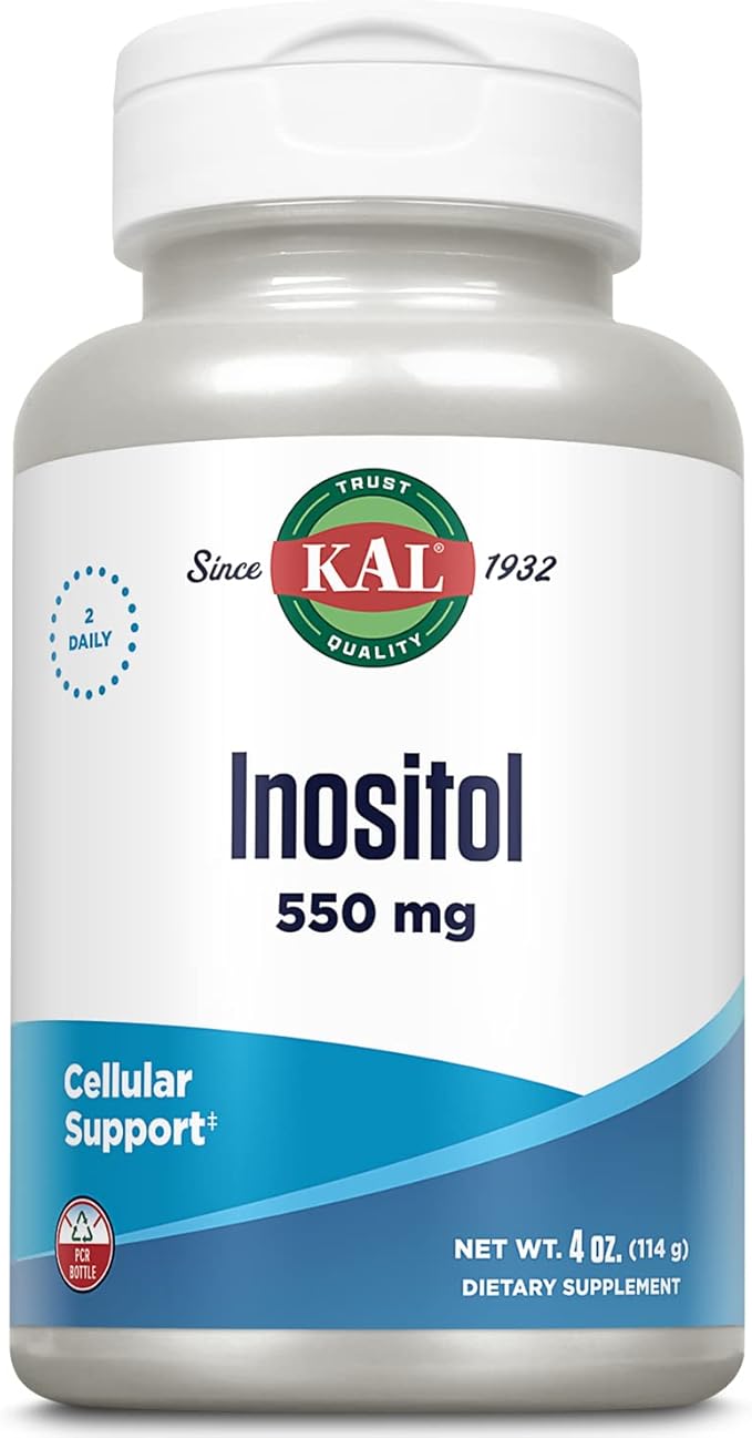 KAL Inositol Powder 550mg Brain Health Nervous System &amp Mood Support Supplement Cellular Health Support Enhanced Absorption Formula Easy to Mix Approx. 207 Servings 4oz