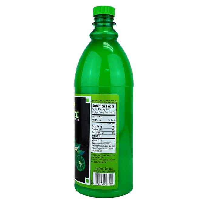 SunTree Lemon or Lime Juice RTU – Reconstituted 100% Juice for Restaurants Bars &amp Food Processing – 32 oz PET Bottles or 1 Gallon Jugs – Ideal for Lemonade Marinades Baking Dressings Sauces
