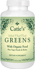 Catie's Organic Greens - Vegan Non-GMO - 45 Ingredients! Green Superfood for Optimal Health and Vitality. 30 Servings. 12 oz. Made from Whole Plant Foods!