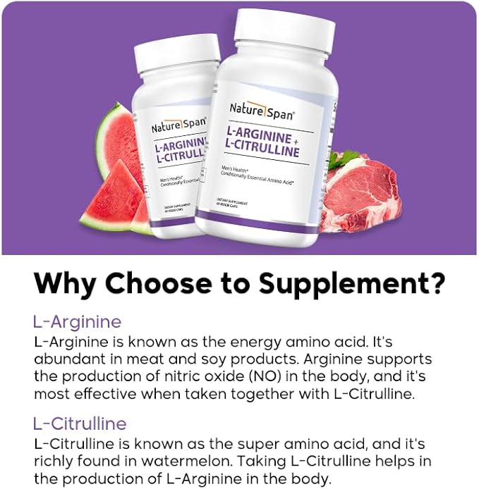 L-Arginine + L-CitrullineEggplant Care60 Capsules