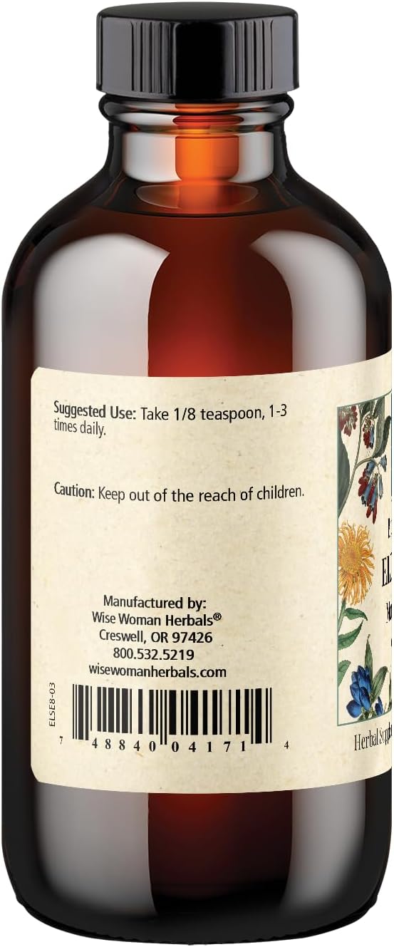 Wise Woman Herbals – Eleuthero Botanical Syrup (formerly Solid Extract) - 8 oz - Adrenal Health Daily Support Promotes Mental Endurance and Healthy Energy Levels Aid Temporary Stress Balanced Mood a