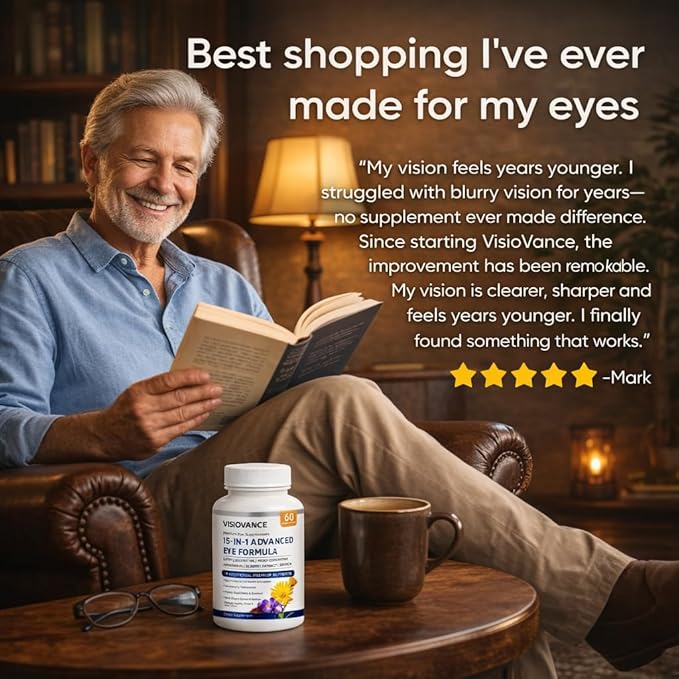 15 in 1 Advanced Eye Formula - Carotenoids Lutein Zeaxanthin &amp Antioxidant Blend Daily Visual Support Formula for Screen Use &amp Overall Eye Wellness – 60 Capsules