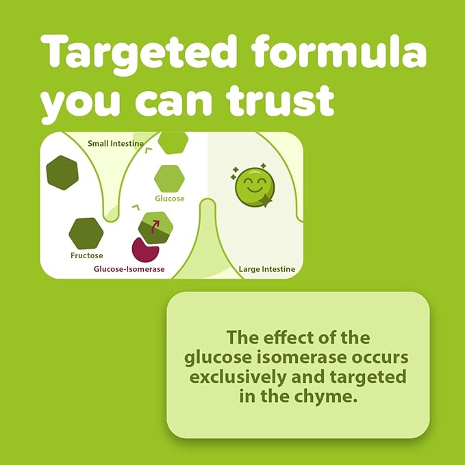 Enzyme Supplement - 90 Capsules so that You can Enjoy Fruits Fruit Juices Soft Drinks and Sweets Again Dietary Supplement Gluten-Free Lactose-Free
