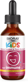 BIORAY Kids NDF Immune Blueberry - 2 fl oz - Immune Support &amp Toxin Remover - Non-GMO Vegan Gluten Free - Approx. 30 Servings