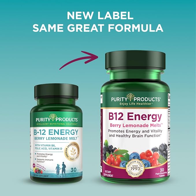 Purity Products Flexuron Joint Formula + B-12 Energy Melt Flexuron (Krill Oil Low Molecular Weight Hyaluronic Acid Astaxanthin) - B12 Energy Melt (Methylcobalamin B12 Vitamin D3 Biotin +More)