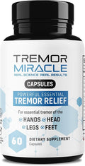 Real Science Tremor Miracle Capsules – Tremor Relief Supplement and Hand Tremor Aids for Adults – with TremorStop Blend GABA and Vitamins for Neurotransmission Support – Made in USA 60 Caps