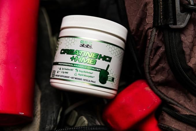 Creatine HCl + HMB for Athletes – Performance &amp Recovery Formula – 2g Creatine HCl 2.5g HMB – Fast Absorption No Bloat No Loading – 30 Servings – GEC (Standard Green Apple)
