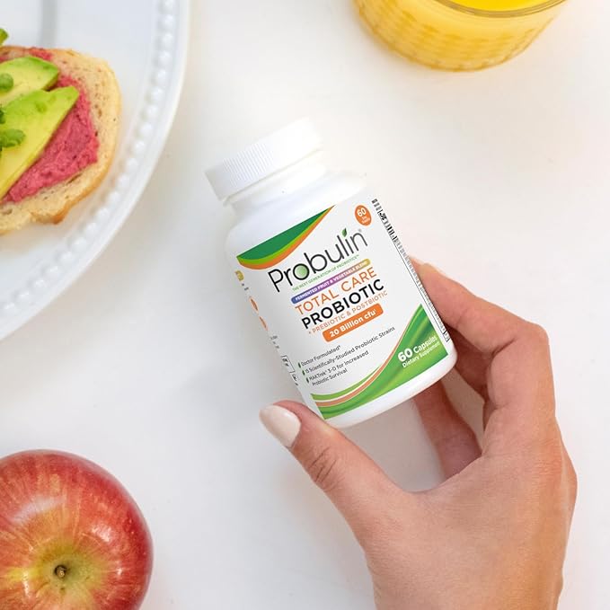 Probulin Total Care Pre + Pro + Postbiotic 20 Billion CFU 60 Vegan Capsules (Pack of 3)