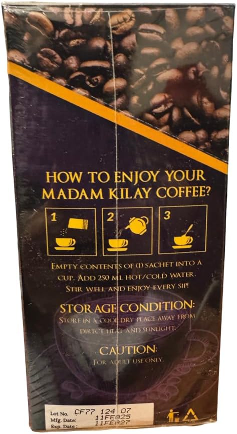 Slimming-K Coffee by Madam kilay Fat Burner + Collagen (21g) 10 Count (Pack of 1)