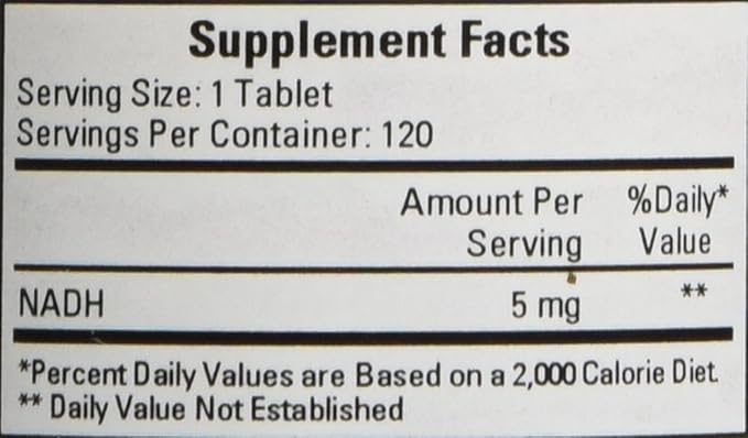 Cardiovascular Research Nadh Tablets 120 Count