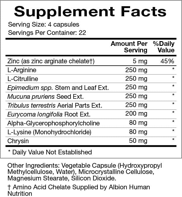 Night Gain® – Advanced Vitality &amp Circulation Support | Promotes Stamina Hormonal Balance and Endurance with Maca L-Citrulline and Tongkat Ali – 90 Capsules